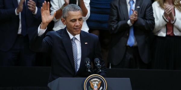 Barack Obama dialogó con estudiantes en la Usina del Arte