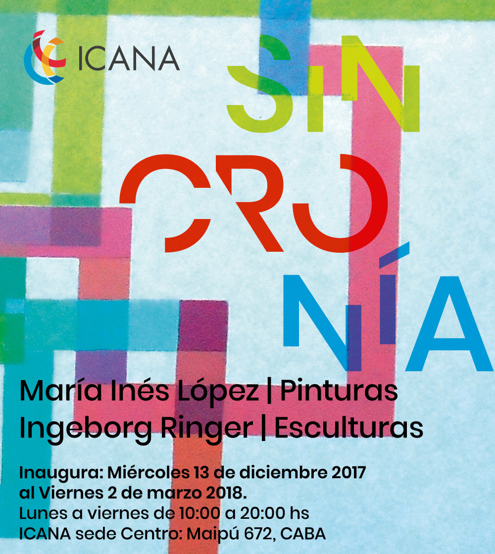 "Sincronía" María Inés López (pinturas) e Ingeborg Ringer (esculturas)